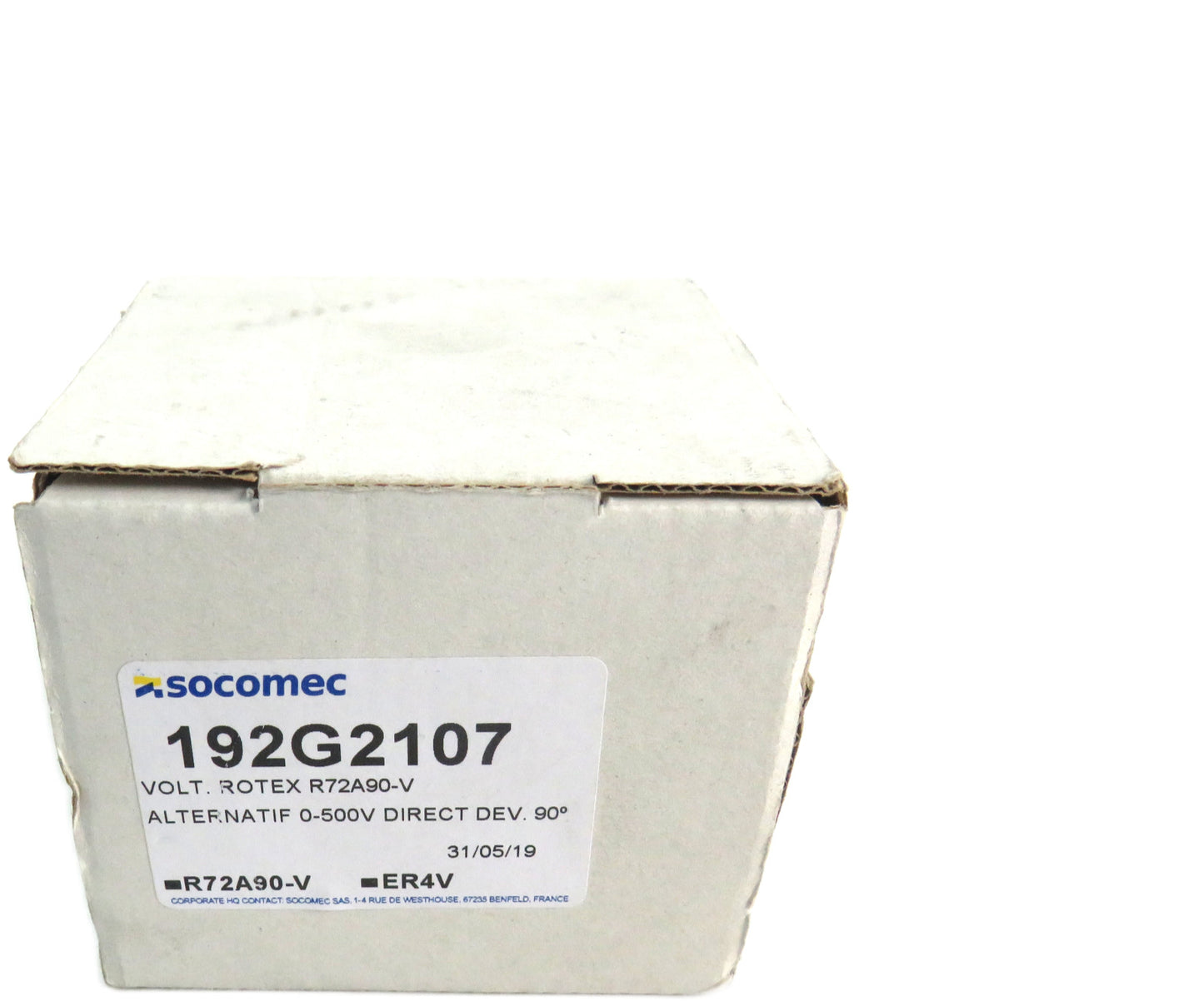 SOCOMEC  192G2107 R72A90-V ROTEX 72x78 0-500V    New