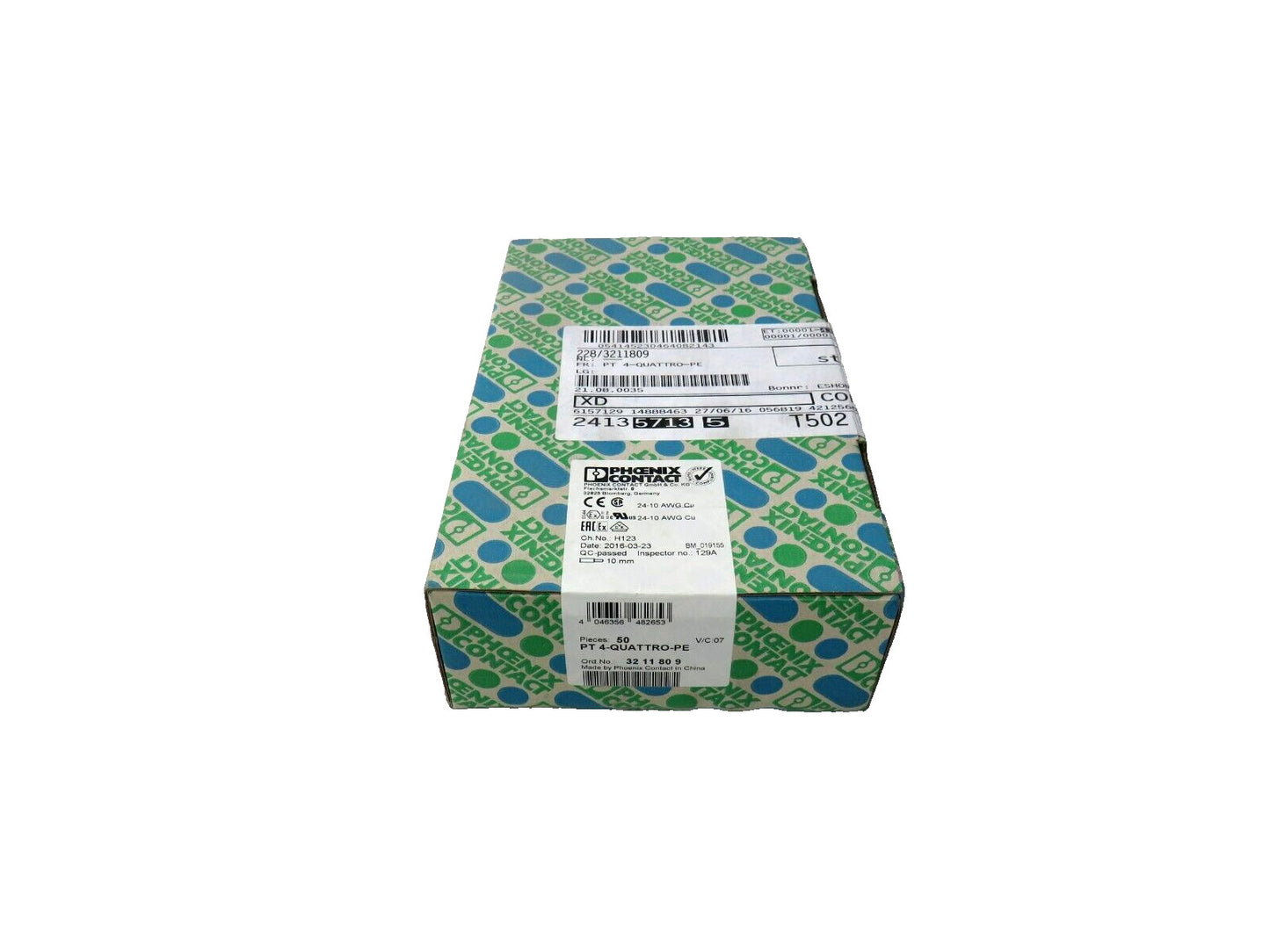 PHOENIX CONTACT 3211809 PT 4-QUATTRO-PE Lot of 50 New