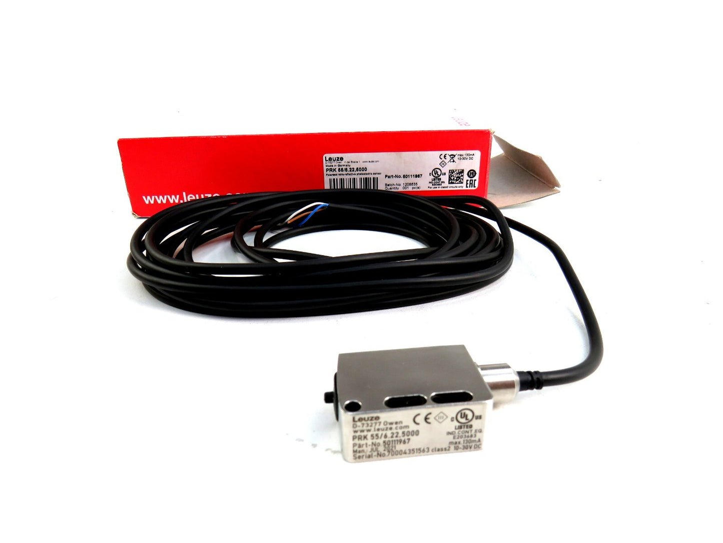 LEUZE ELECTRONIC PRK 55/6.22,5000  Photoelectric Sensor    New