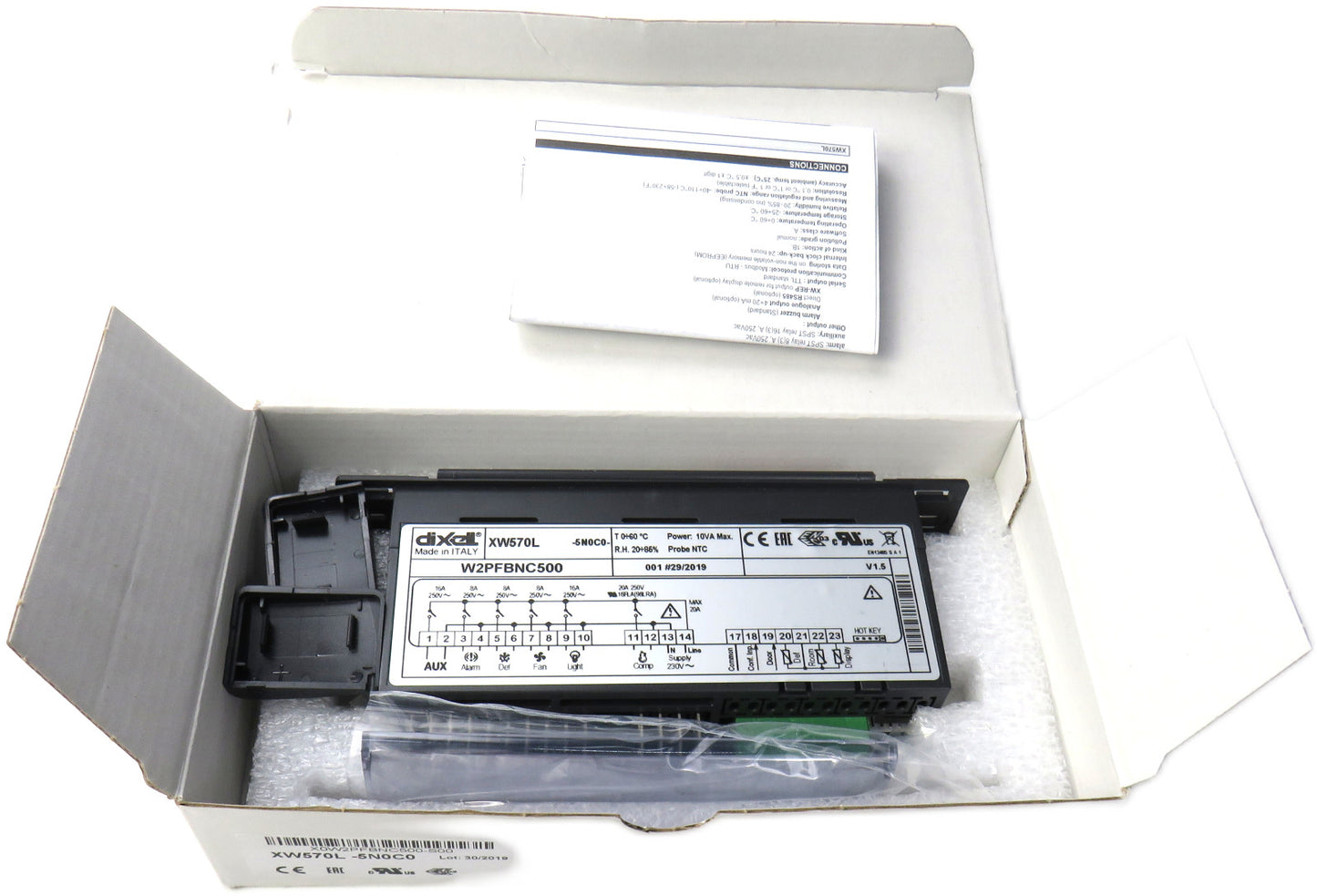 DIXELL EMERSON XW570L-5N0C0 ELECTRONIC TEMPERATURE CONTROLLER New