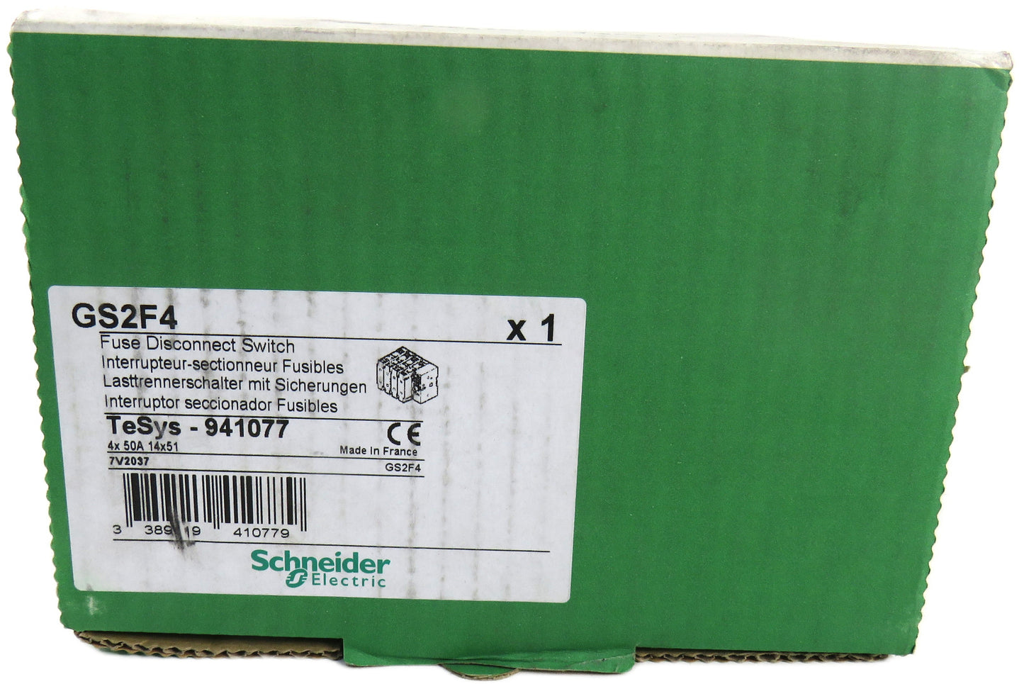 SCHNEIDER ELECTRIC GS2F4 941077 FUSE DISCONNECTOR SWITCH     New