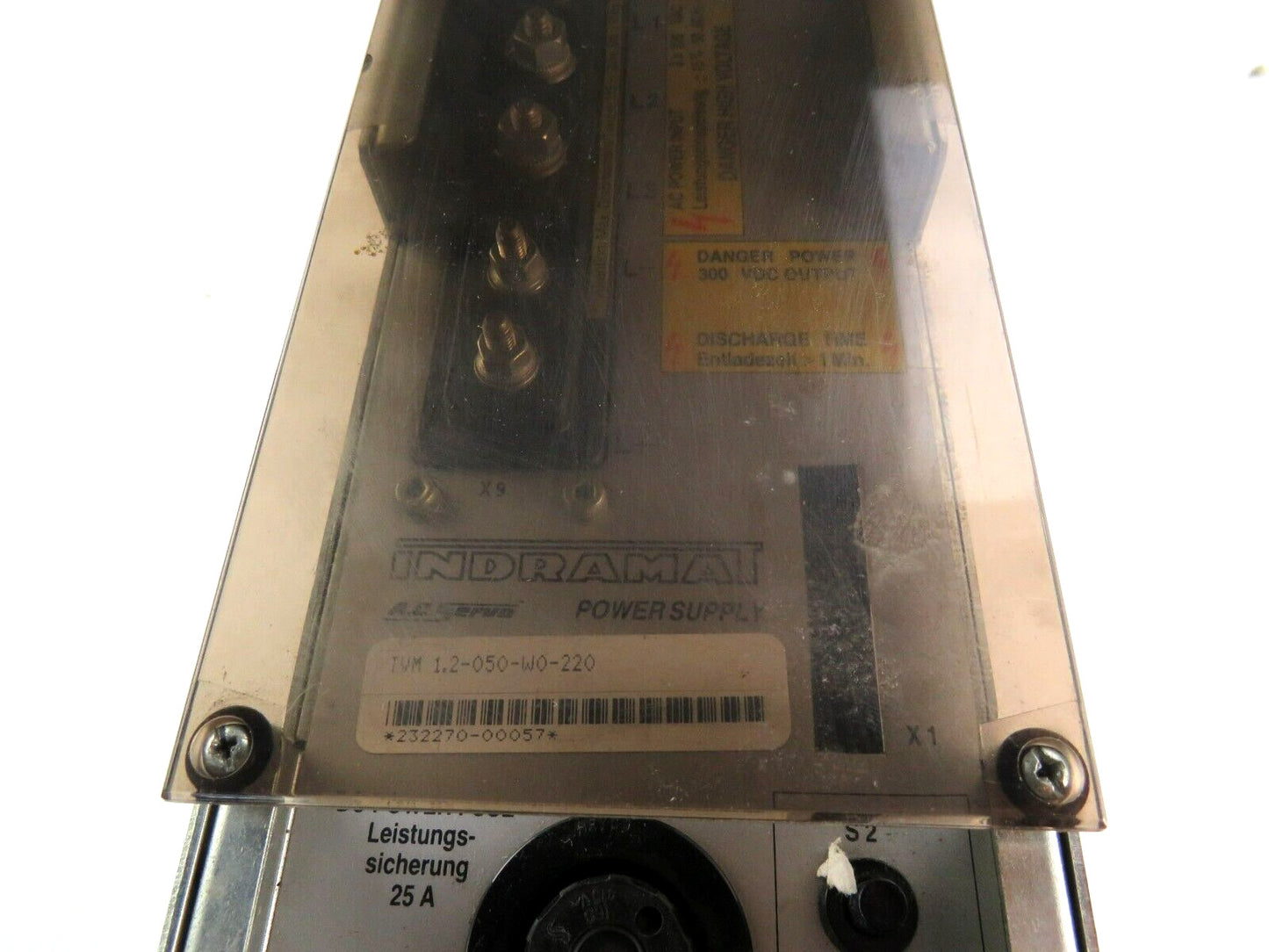 INDRAMAT  TVM 1.2-50-220 POWER SUPPLY TVM 1.2-050-W0-220