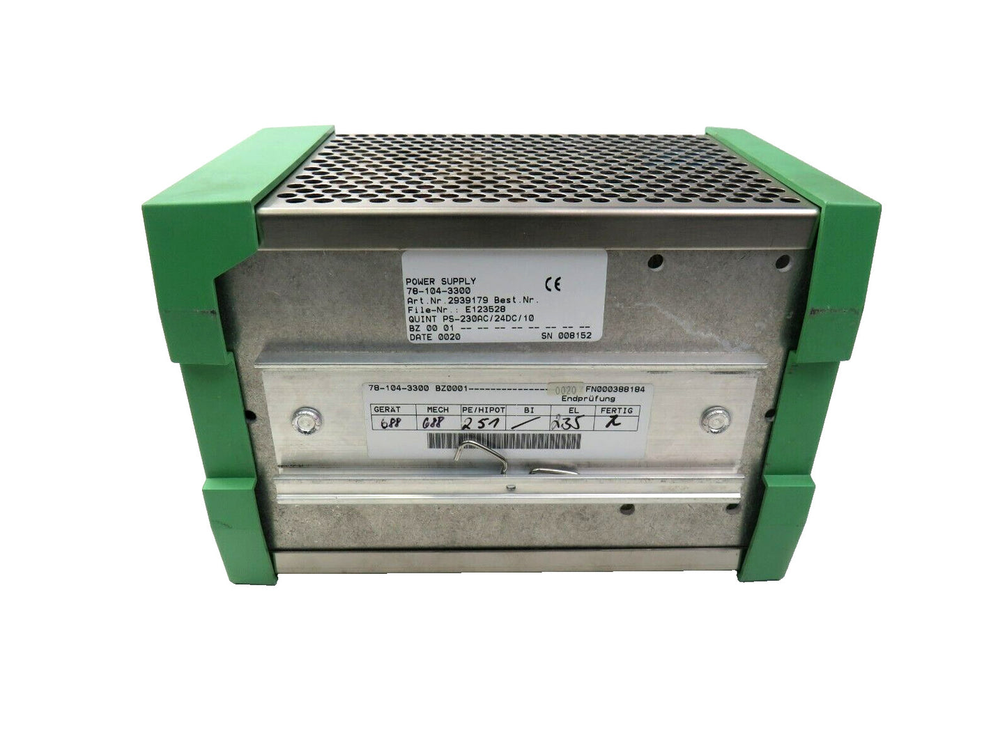 PHOENIX CONTACT Quint 10 Power QUINT-PS-230AC/24DC/10  2939179