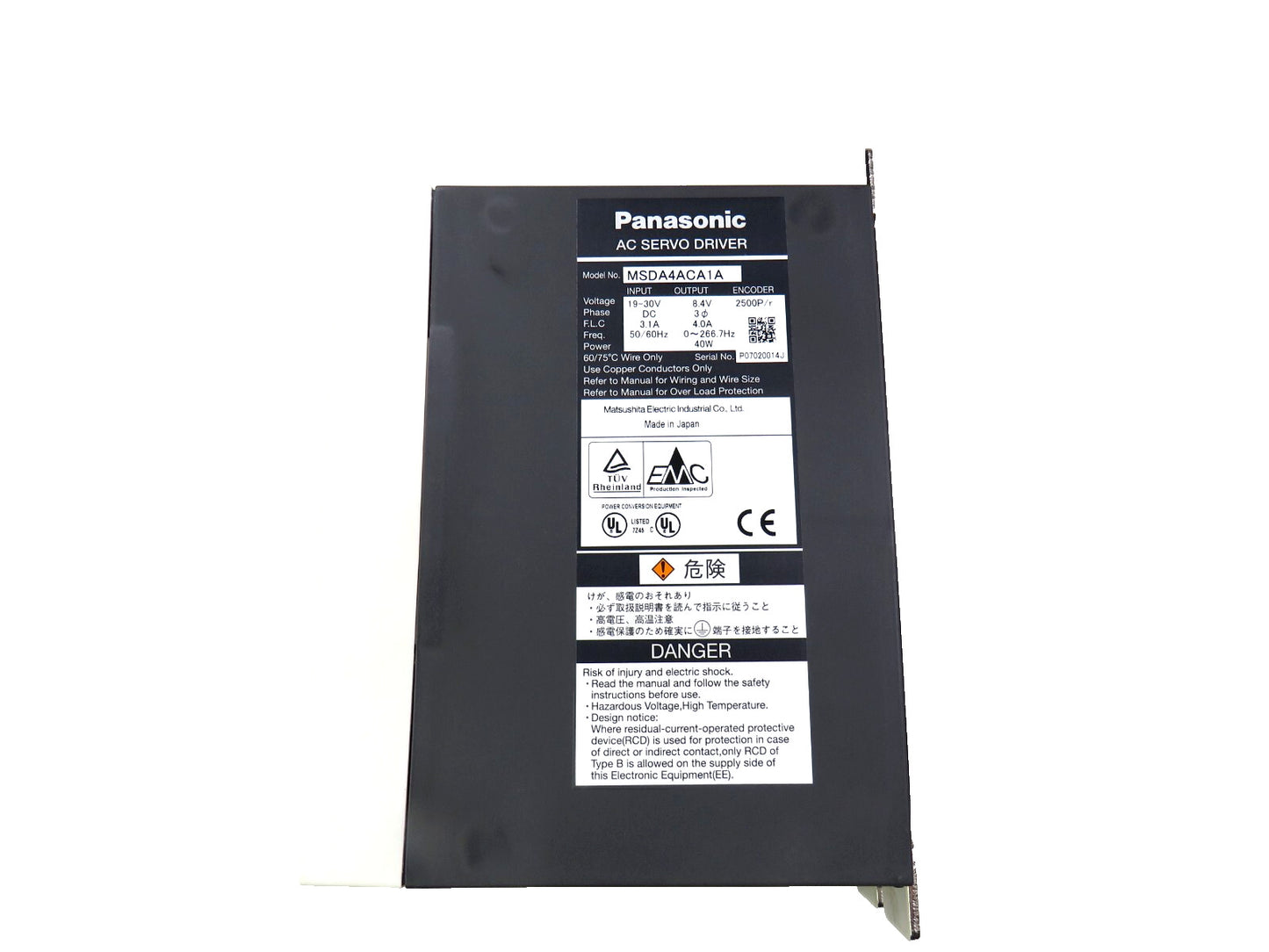 PANASONIC   MSDA4ACA1A CANON Y60-2565-000   New