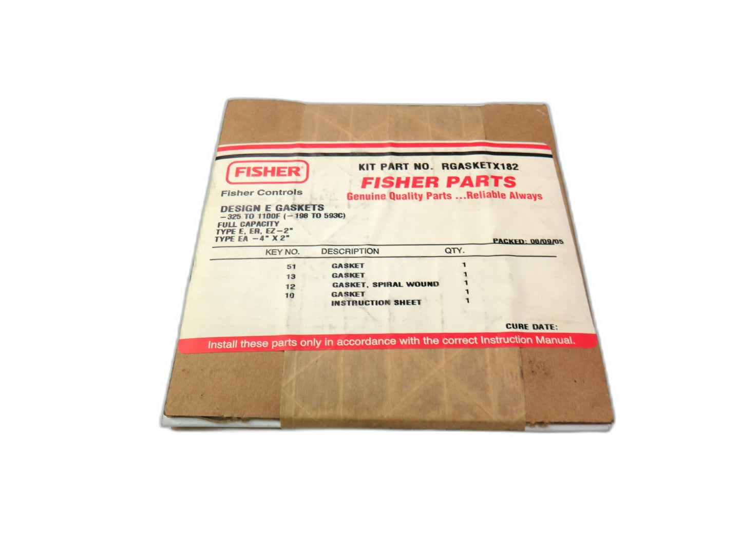 EMERSON FISHER RGASKETX182    New