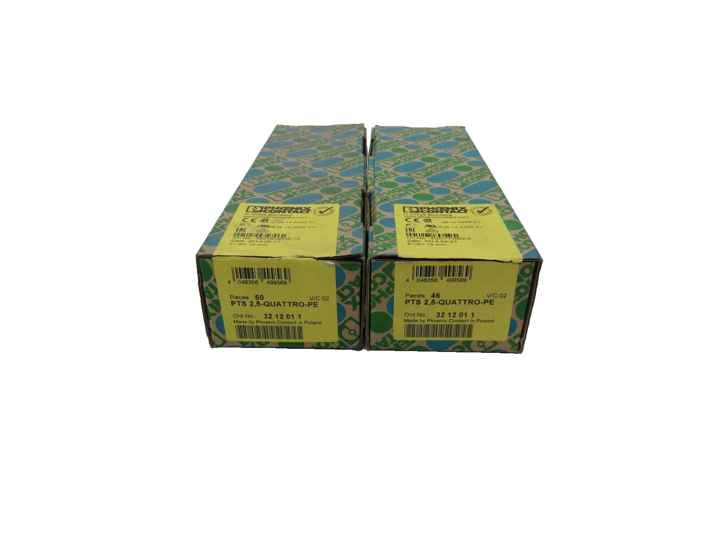 PHOENIX CONTACT  3212011 PTS 2,5-QUATTRO-PE  Lot of 86 New