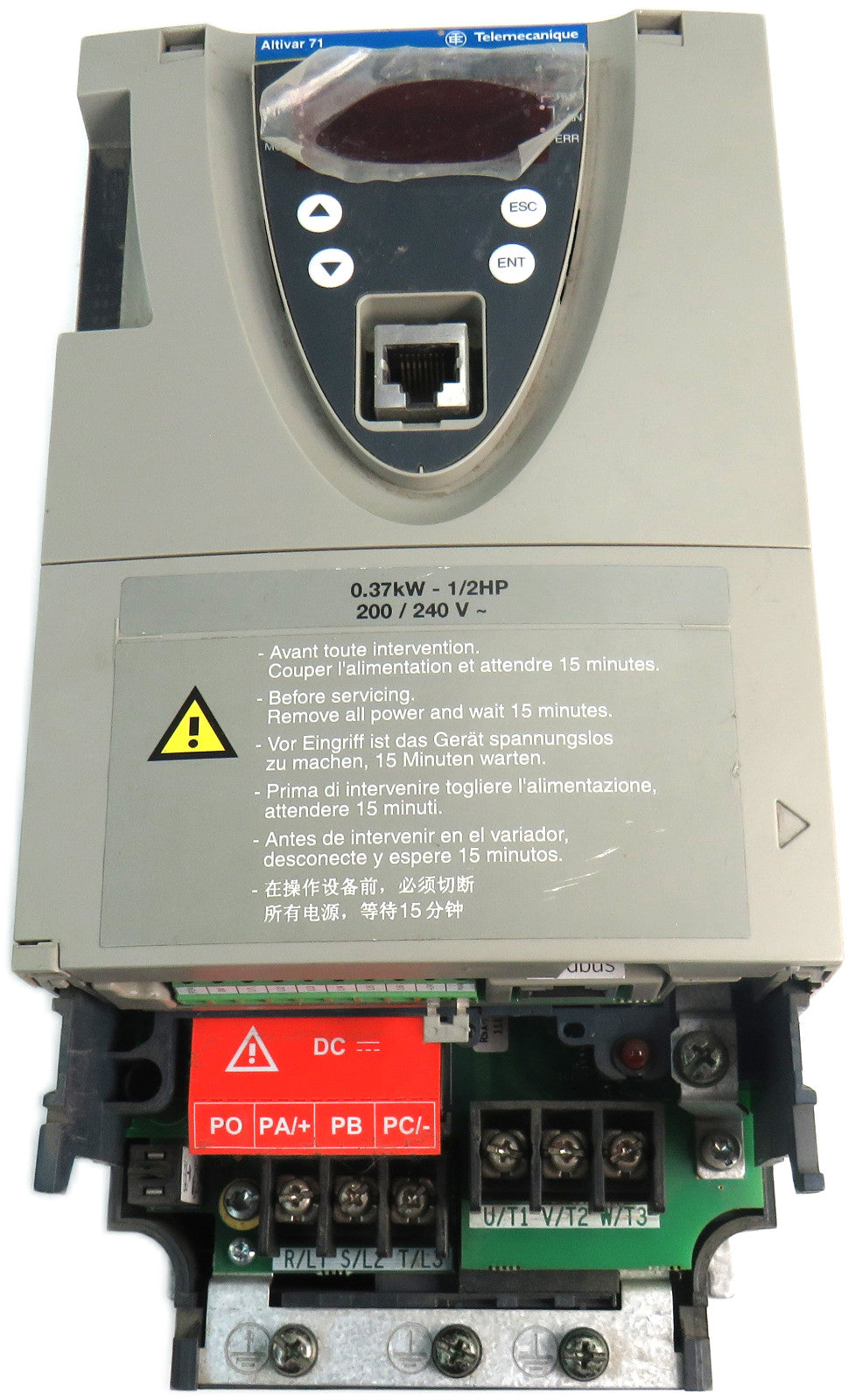 SCHNEIDER ATV71H037M3DEMO ALTIVAR 71 AC DRIVE 0.37KW 1/2HP 200/240V