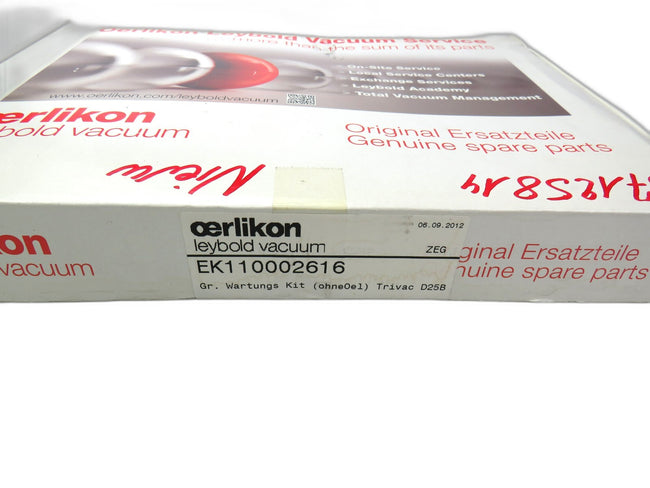 OERLIKON LEYBOLD EK110002616 TRIVAC D25B REPAIR KIT    New