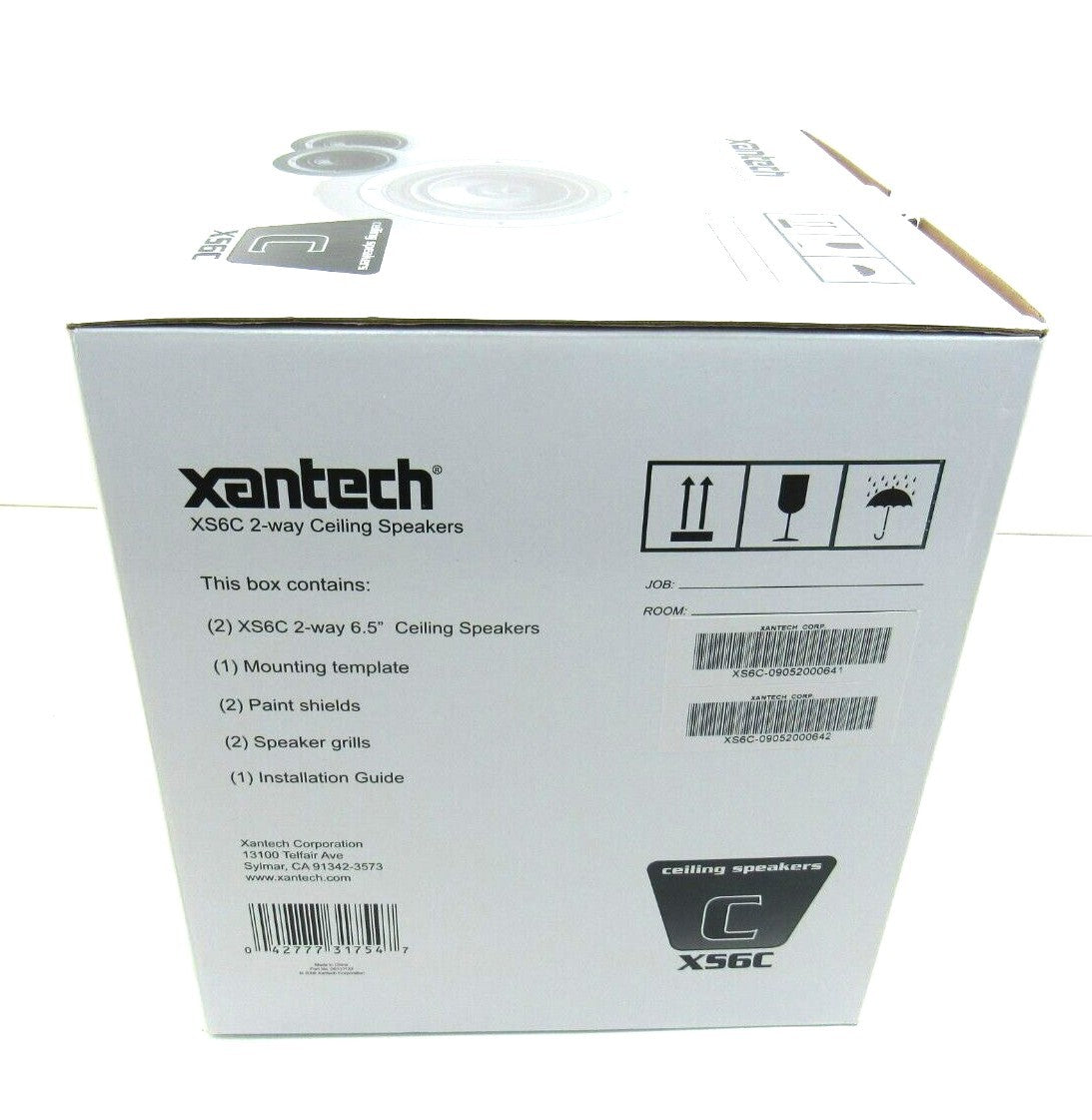 XANTECH  XS6C 2-WAY CEILING SPEAKERS 6,5� PAIR NOS  Lot of 2 New