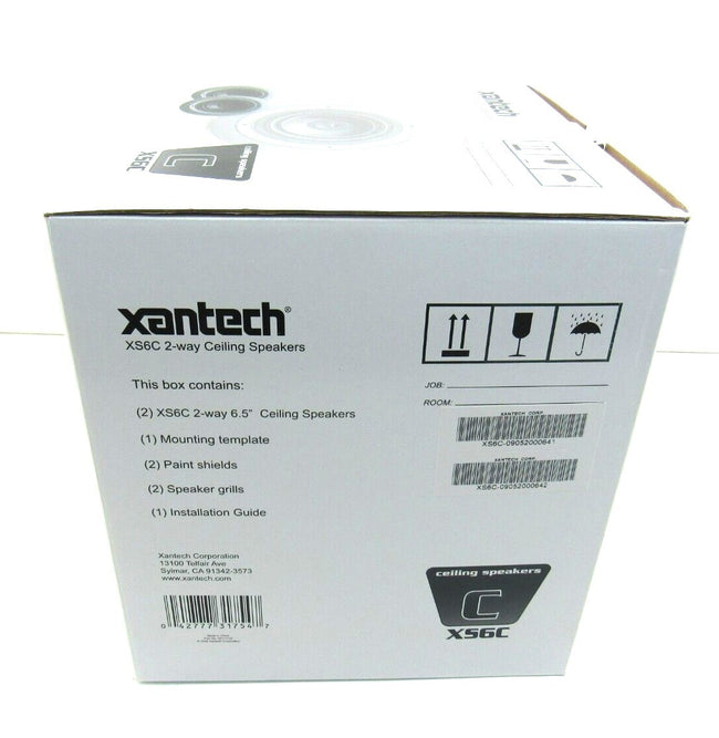 XANTECH  XS6C 2-WAY CEILING SPEAKERS 6,5� PAIR NOS  Lot of 2 New