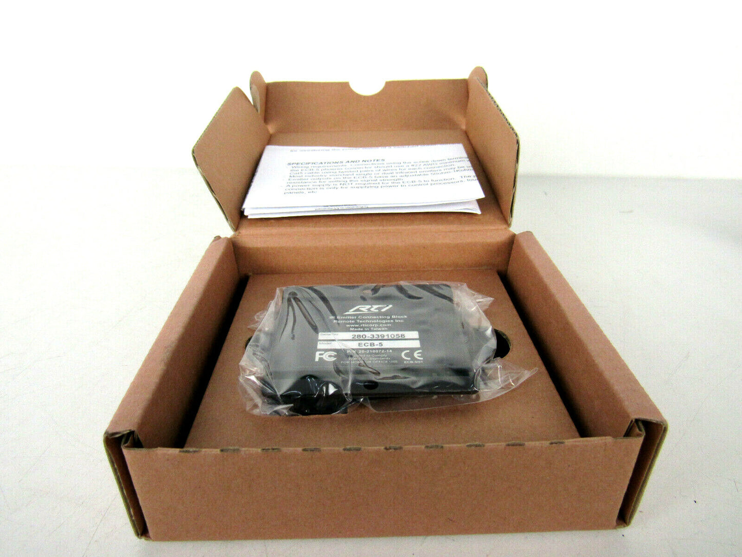 New RTI ECB-5 IR Emitter Connecting Block a10-210076-17a