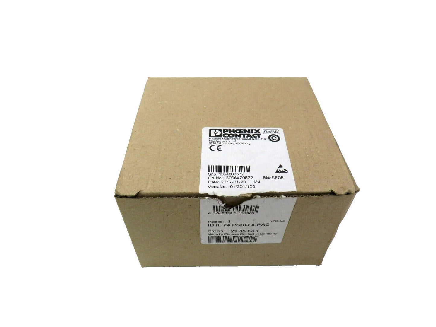 PHOENIX CONTACT  2985631 -MFS-  IB IL 24 PSDO 8-PAC    New