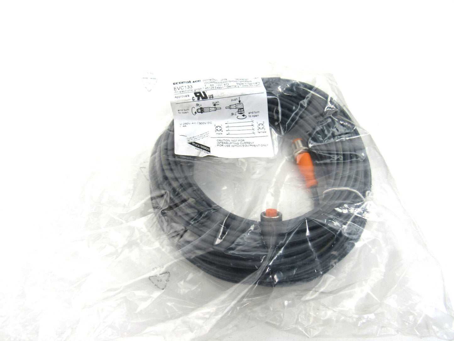 ECOMAT  EVC133  IFM 15M Cable New