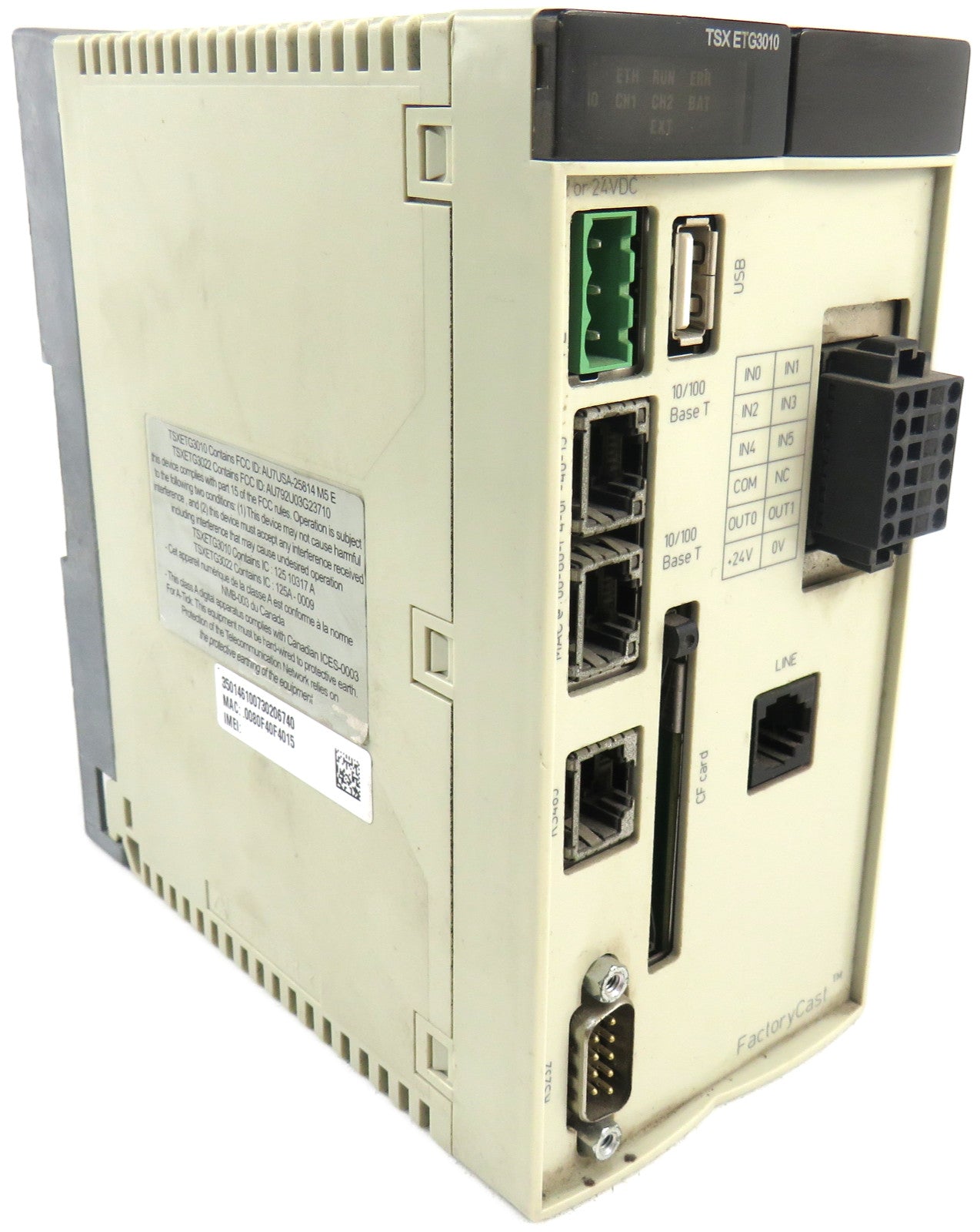 SCHNEIDER  TSXETG3010 Factory Cast Industrial Ethernet