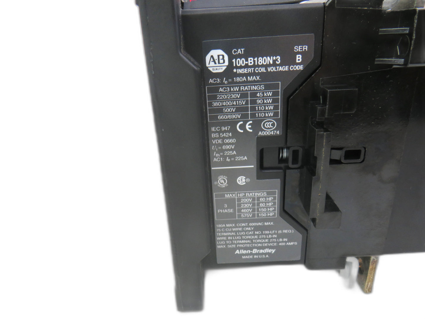 ALLEN-BRADLEY  100-B180N*3