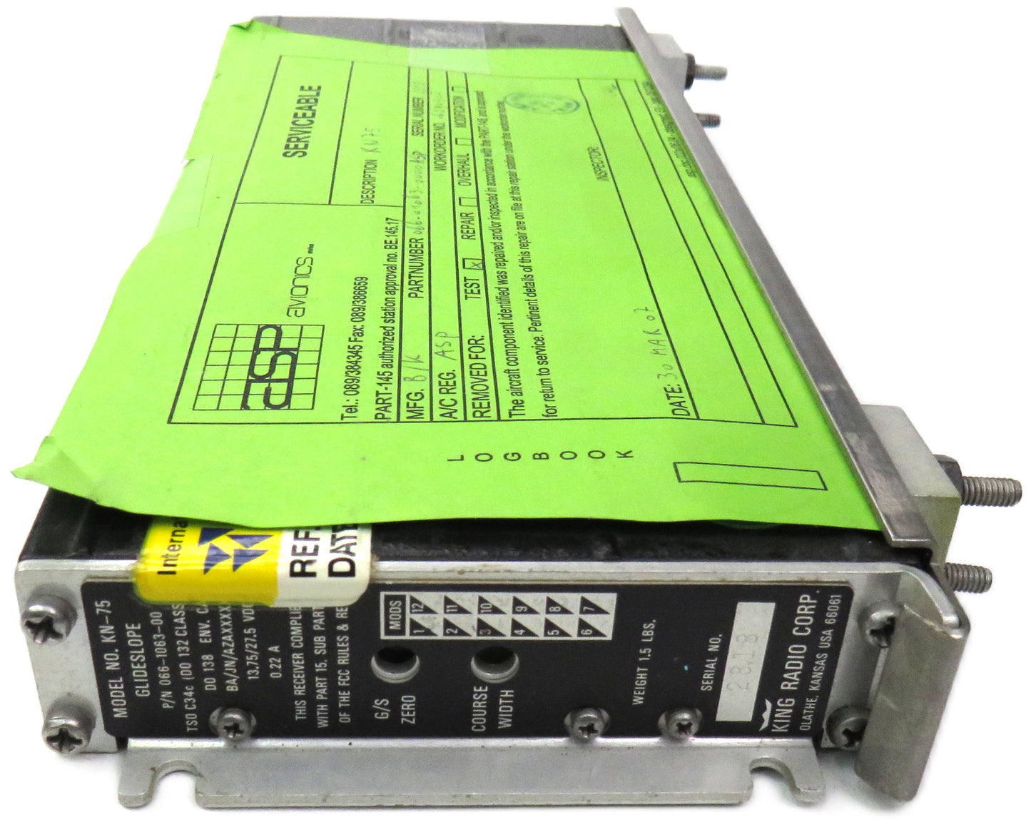 BENDIX / KING  066-1063-00 KN-75 Glideslope Receiver
