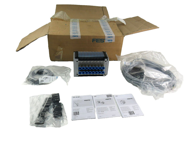 FESTO  CPV14-VI 18210 CPV14-GE-MP8 10P-14-8A-MP-N-V-8C+TURL + cable    New
