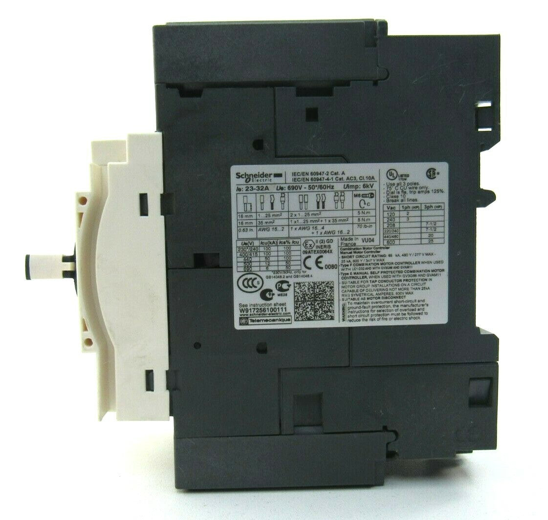 SCHNEIDER ELECTRIC GV3P 32 23-32A 690V 6KV New