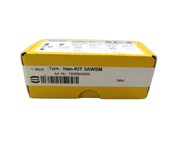 HARTING  HAN-KIT-3AGM 3AWSM 10205030001    New