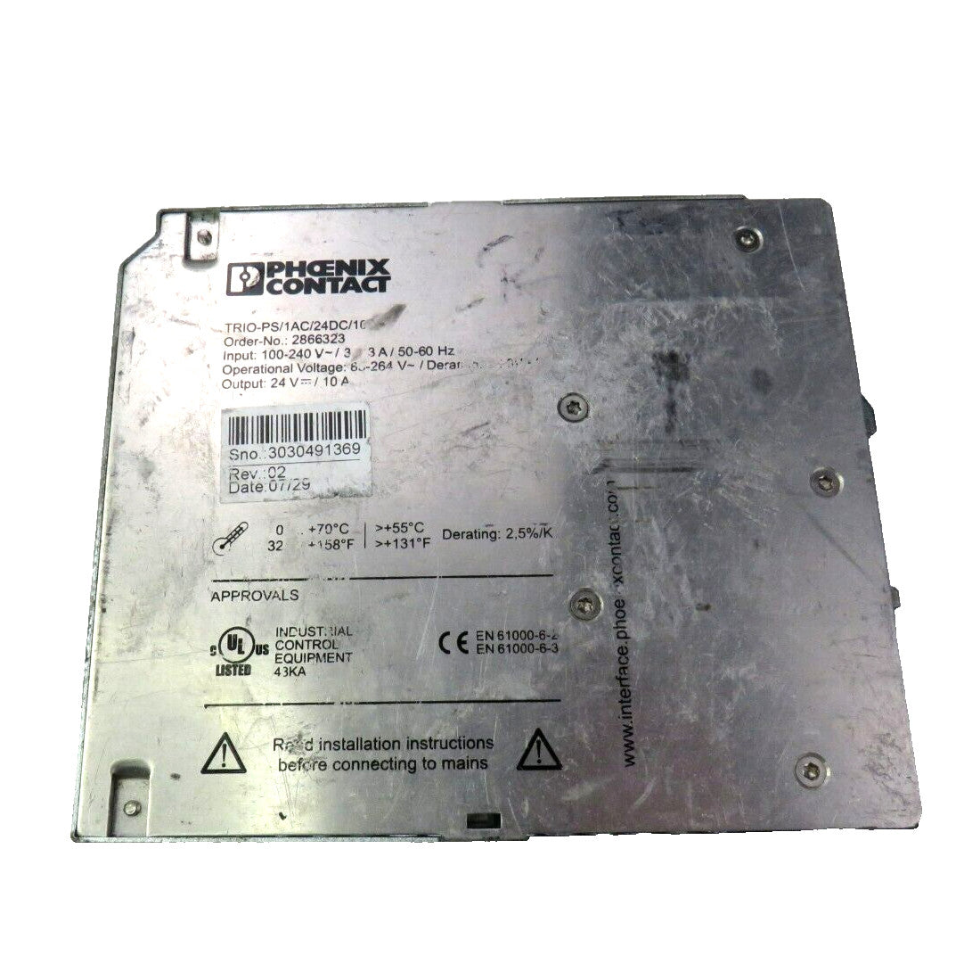 PHOENIX CONTACT 2866323 TRIO-PS/1AC/24DC/10 TRIO POWER