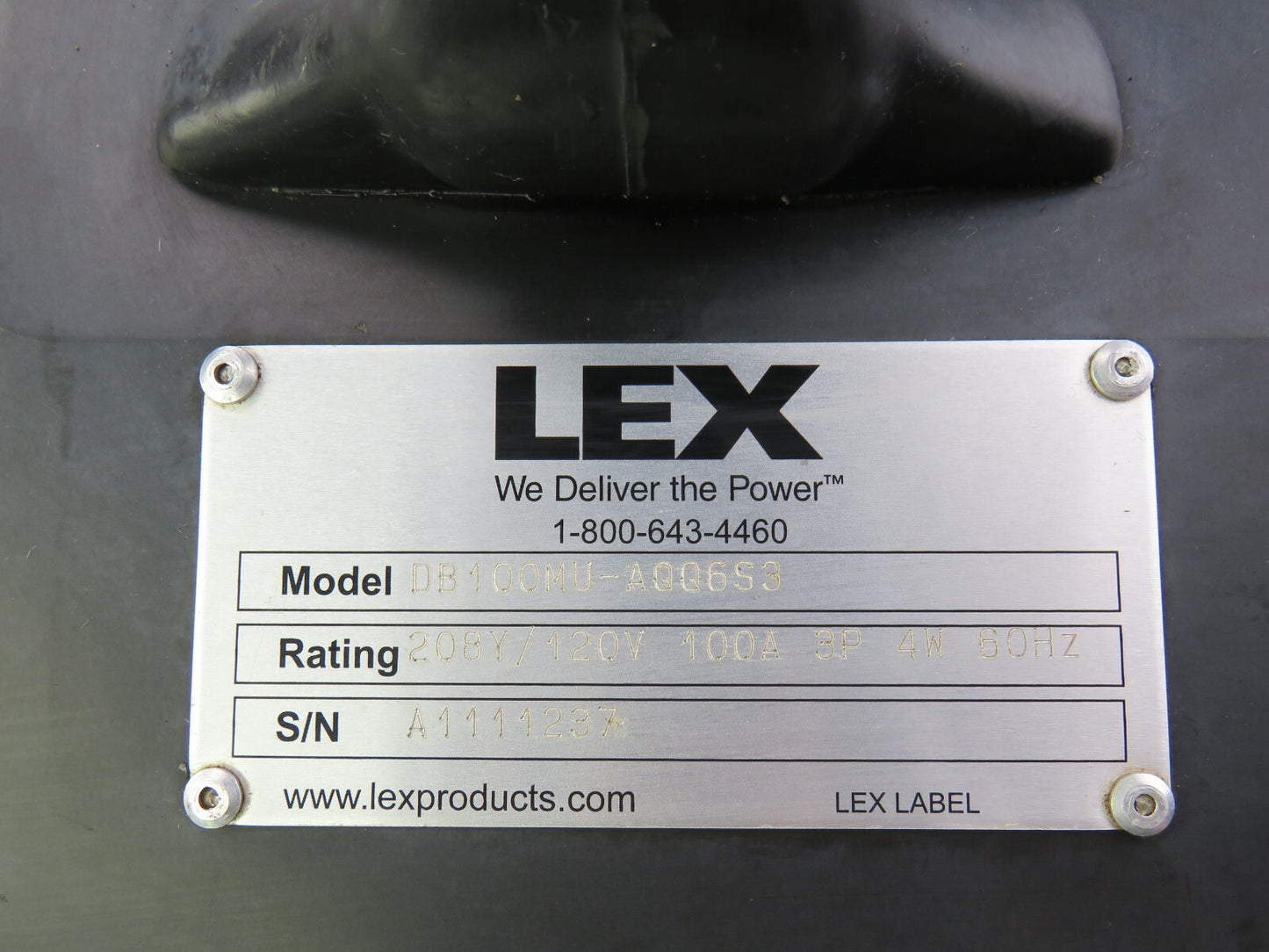 LEX PRODUCTS CORP  DB-100MU-AQQ6S3 100A 208Y 120V 60Hz  DB100MU-AQQ6S3