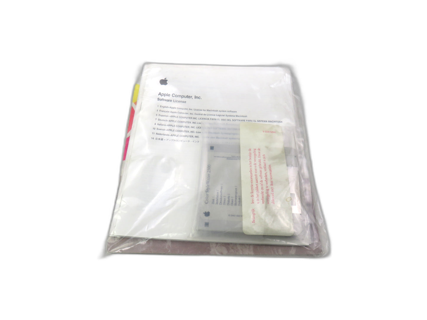 APPLE  COLOR STYLEWRITER 2500 SOFTWARE + POSTER     New