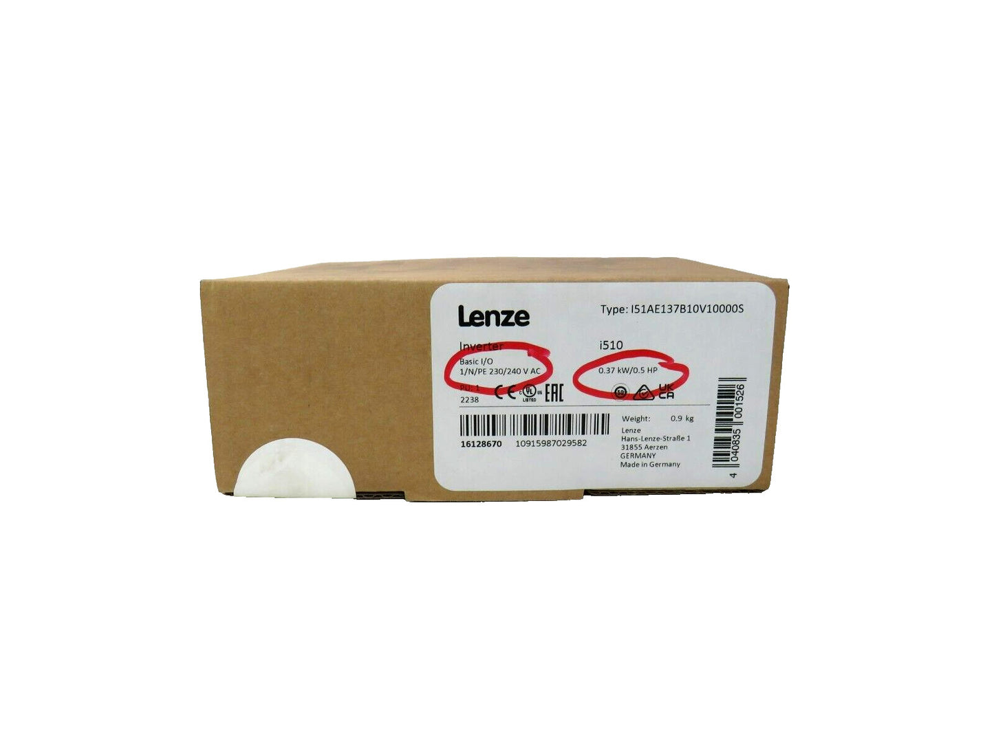 Lenze I51AE137B10V10000S 16128670   New