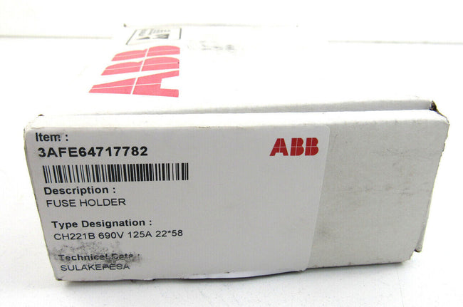 ABB 3AFE64717782 FUSE HOLDER CH221B BUSSMANN   New