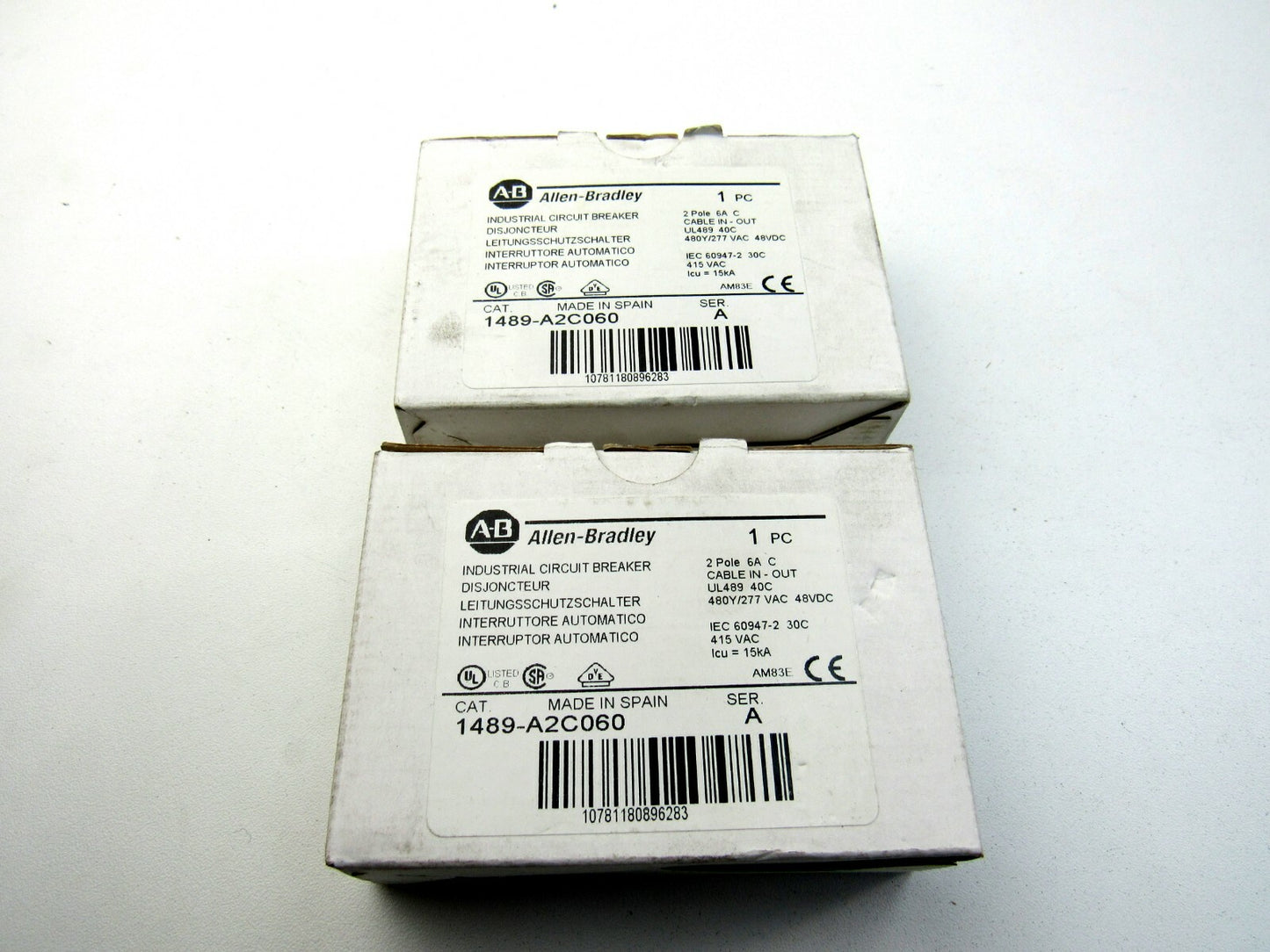 ALLEN BRADLEY  1498-A2C060 New  Lot of 2