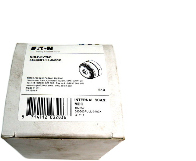 Eaton  540503FULL-0403X Sounder Deep Base Red ROLP/SV/R/D/3 Siren    New