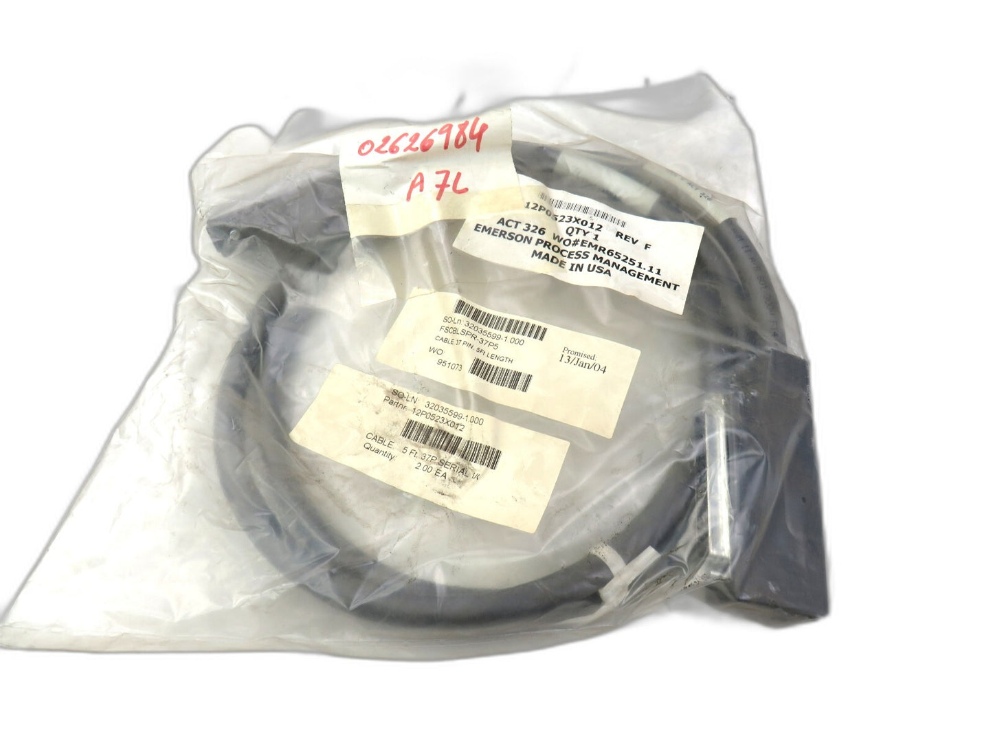 Fisher-Rosemount 12p0523x012 cable   New