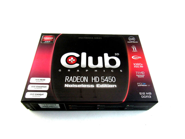 CLUB 3D Radeon HD 5450 Noiseless edition 512 MB DDR3   New