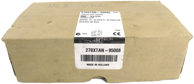 JOHNSON CONTROLS 270XTAN-95008  Frost protection thermostat mechanical ,     New
