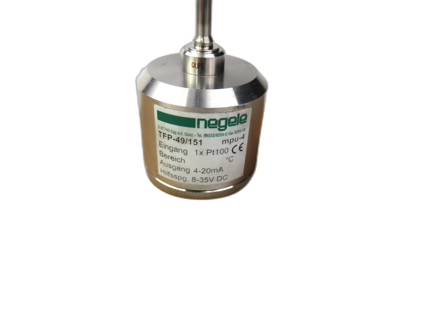 Negele TFP-49/151 PT100    New