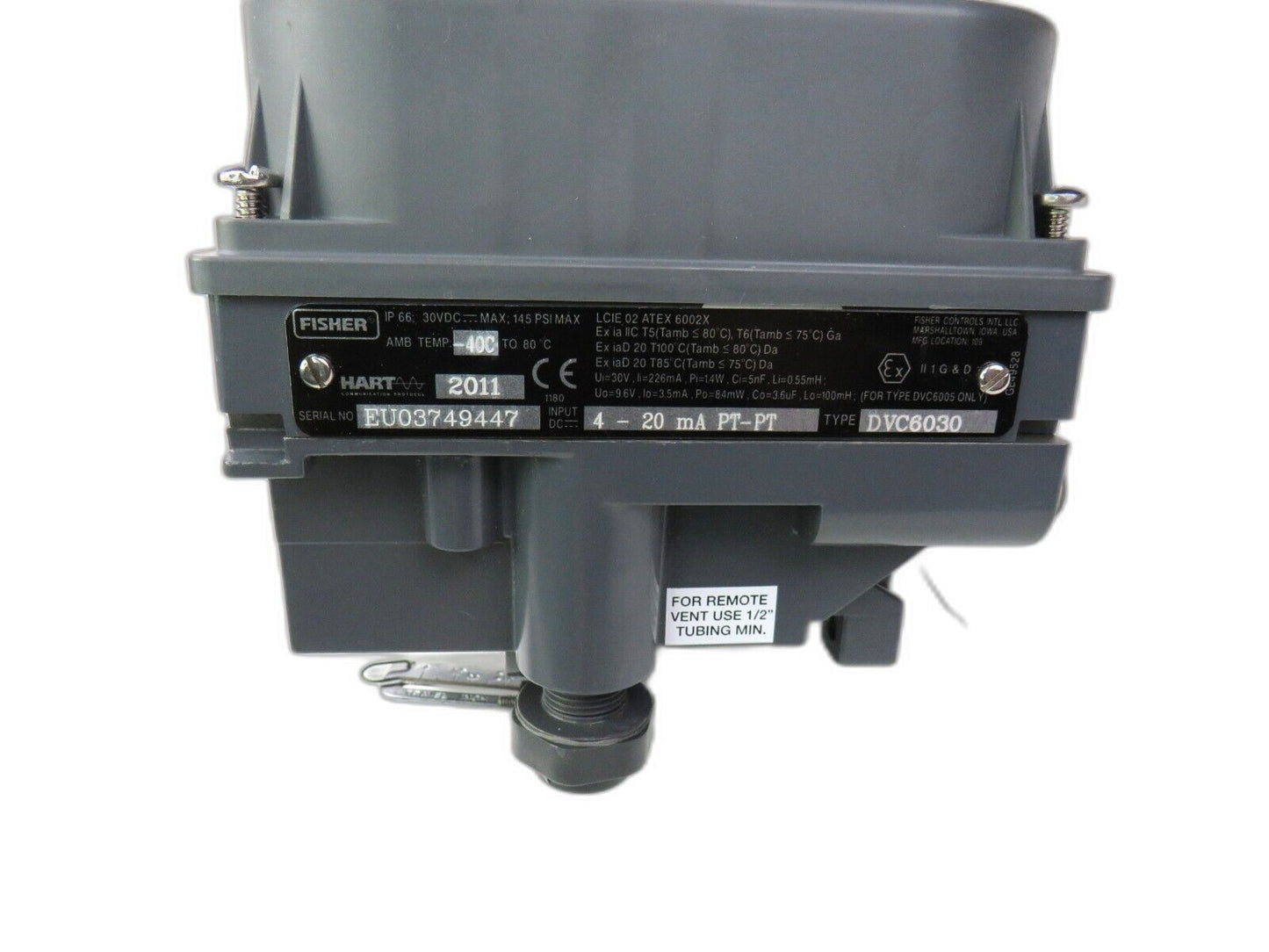 FISHER DVC6030 Fieldvue Electro-pneumatic Valve Positioner 30v-dc    New