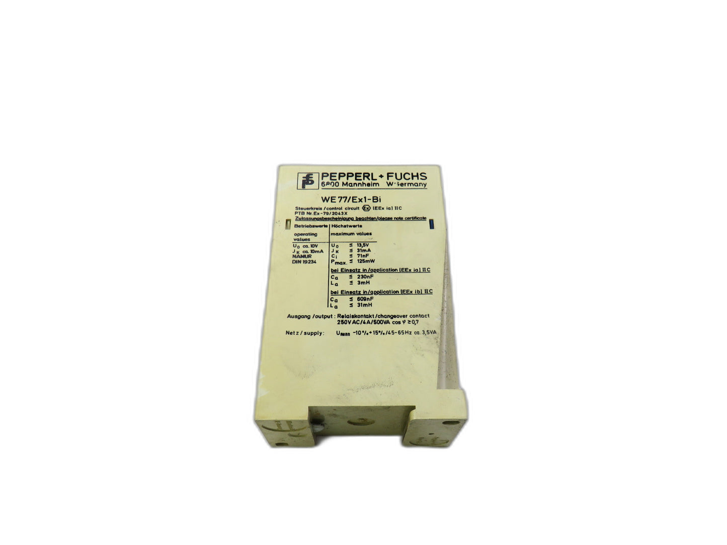 PEPPERL+FUCHS WE77/EX1-BI    New