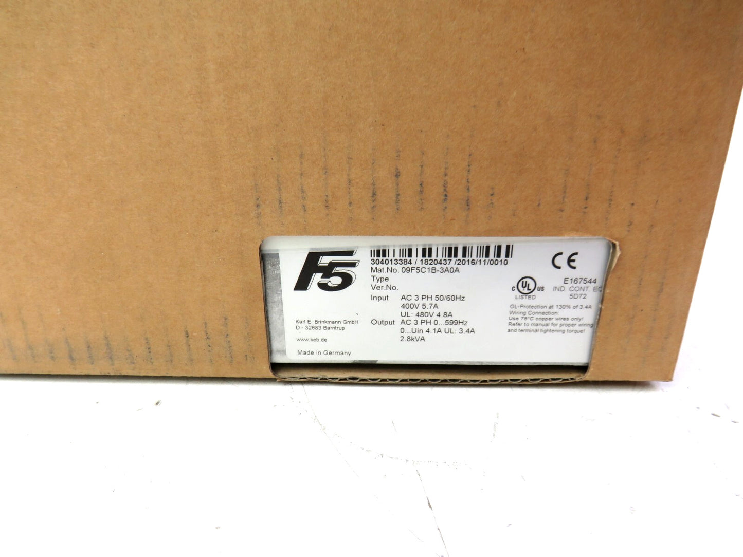 KEB 09F5C1B-3A0A    New