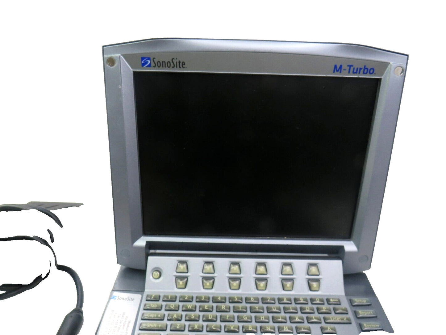 SONOSITE M-TURBO ULTRASOUND SYSTEM P08189-75 + P10401-02 + POWER SUPPLY