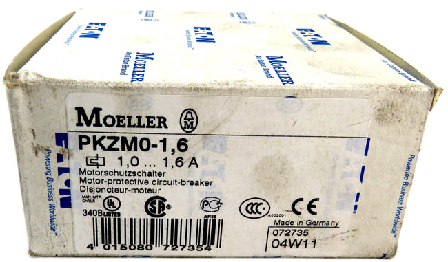 EATON  Moeller pkzm0-1,6 Motor protective circuit breaker    New