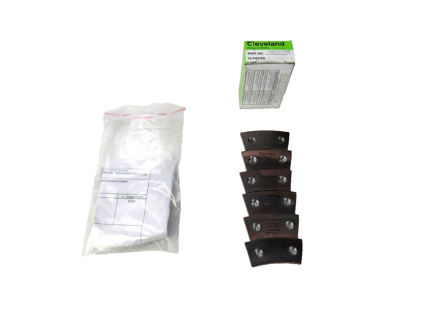 CLEVELAND 066-03300 Brake Lining Lot of 6 New