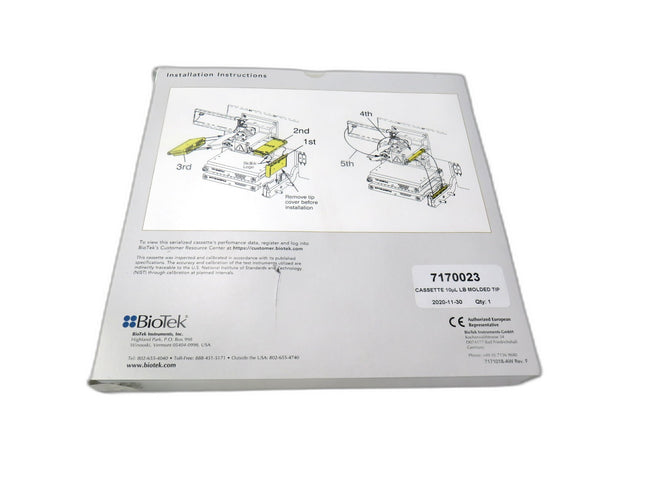 BIOTEK  7170023 Cassette, for peristaltic pump 10µL LB MOLDED TIP    New