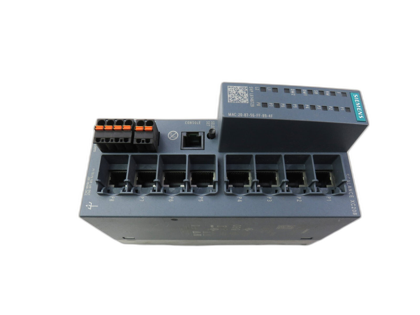 SIEMENS 6GK5208-0BA00-2AC2 SCALANCE XC208 ETHERNET SWITCH
