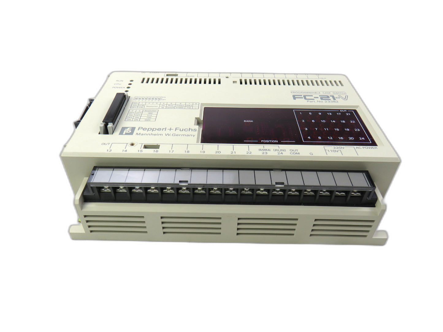 PEPPERL+FUCHS  23382 FC-21-V FC21V PROGRAMMABLE CAM SWITCH   New