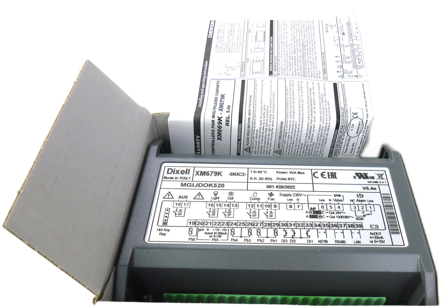 EMERSON  DIXELL XM679K-5N3C2 Controller XM 679 K 230V    New