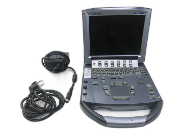 SONOSITE M-TURBO ULTRASOUND SYSTEM P08189-75 + P10401-02 + POWER SUPPLY