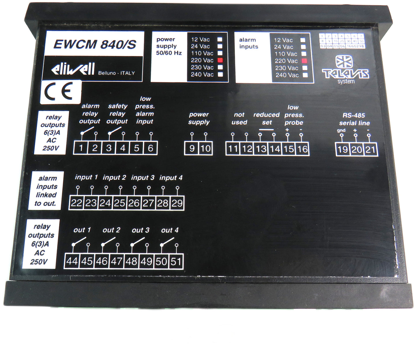 ELIWELL  840/S 840 / S EWCM840/S EWCMEM8A151700 Compressor Manager     New