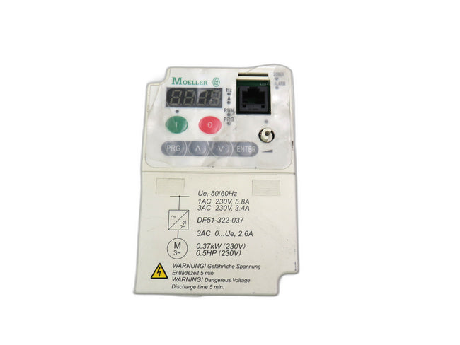 MOELLER DF51-322-025 , FREQUENCY INVERTER, 230V, 1.6A, 50/60HZ