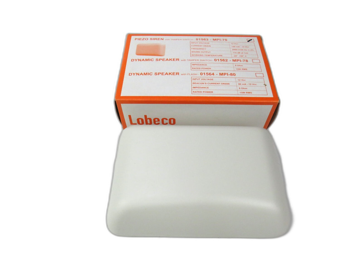 LOBECO 01563-MPI-70 PIEZO SIREN WITH TAMPER SWITCH    New