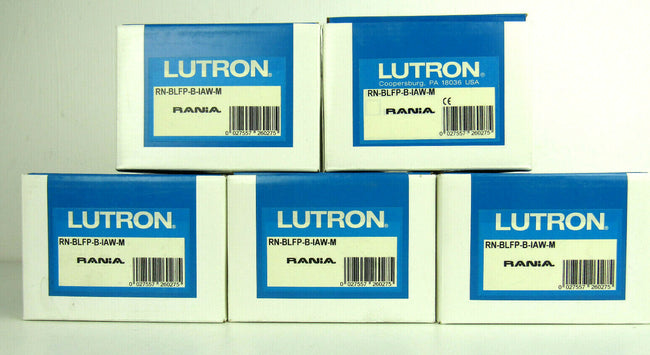 lot of 5 Rania New Lutron Rn-2pfr-b-iaw-m