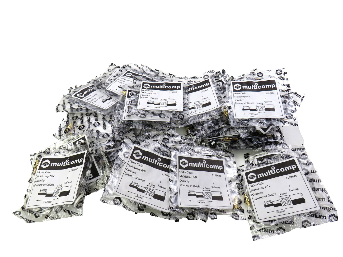 MULTICOMP  MP-24-06L-TGG 1169648 GOLD PLATED Lot of 49 New